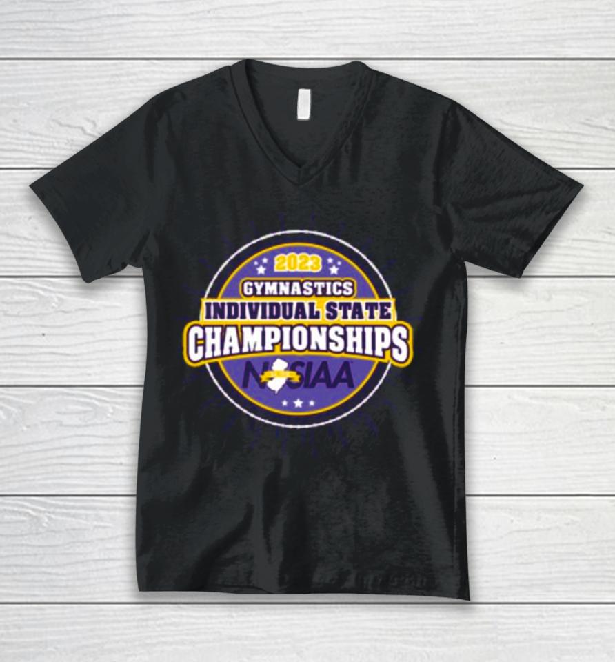 Njsiaa 2023 Gymnastics Individual State Championships Unisex V-Neck T-Shirt