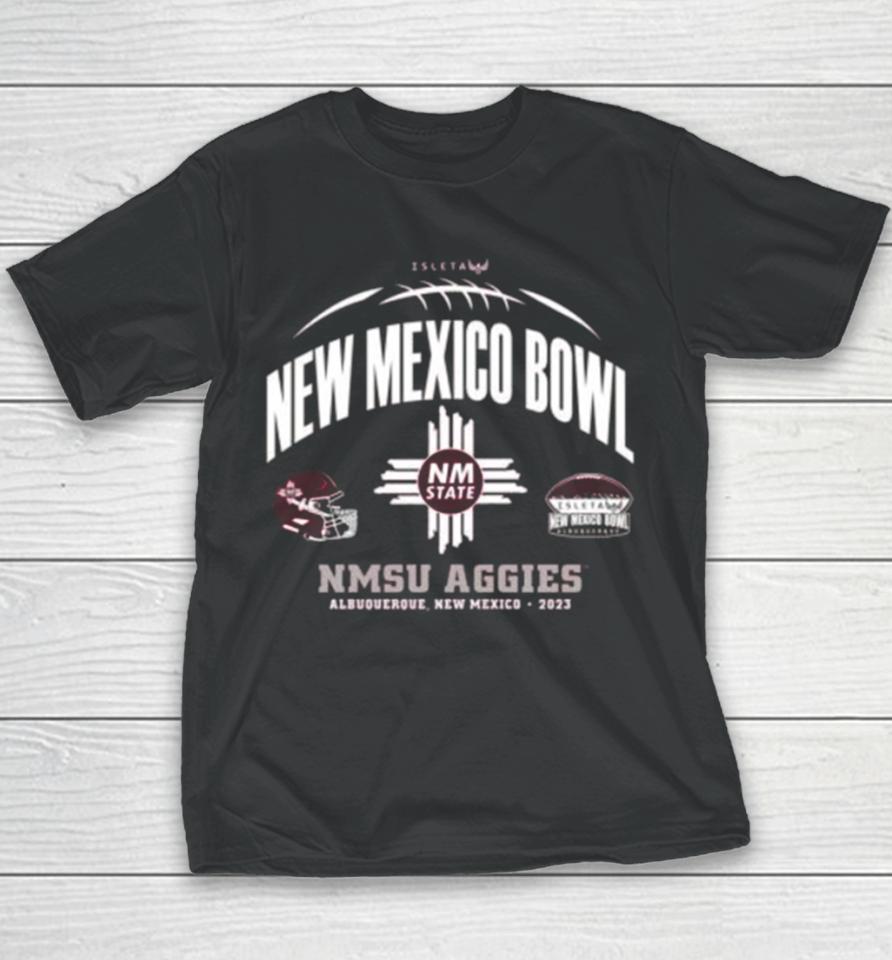Nmsu Aggies Football 2023 New Mexico Bowl Youth T-Shirt