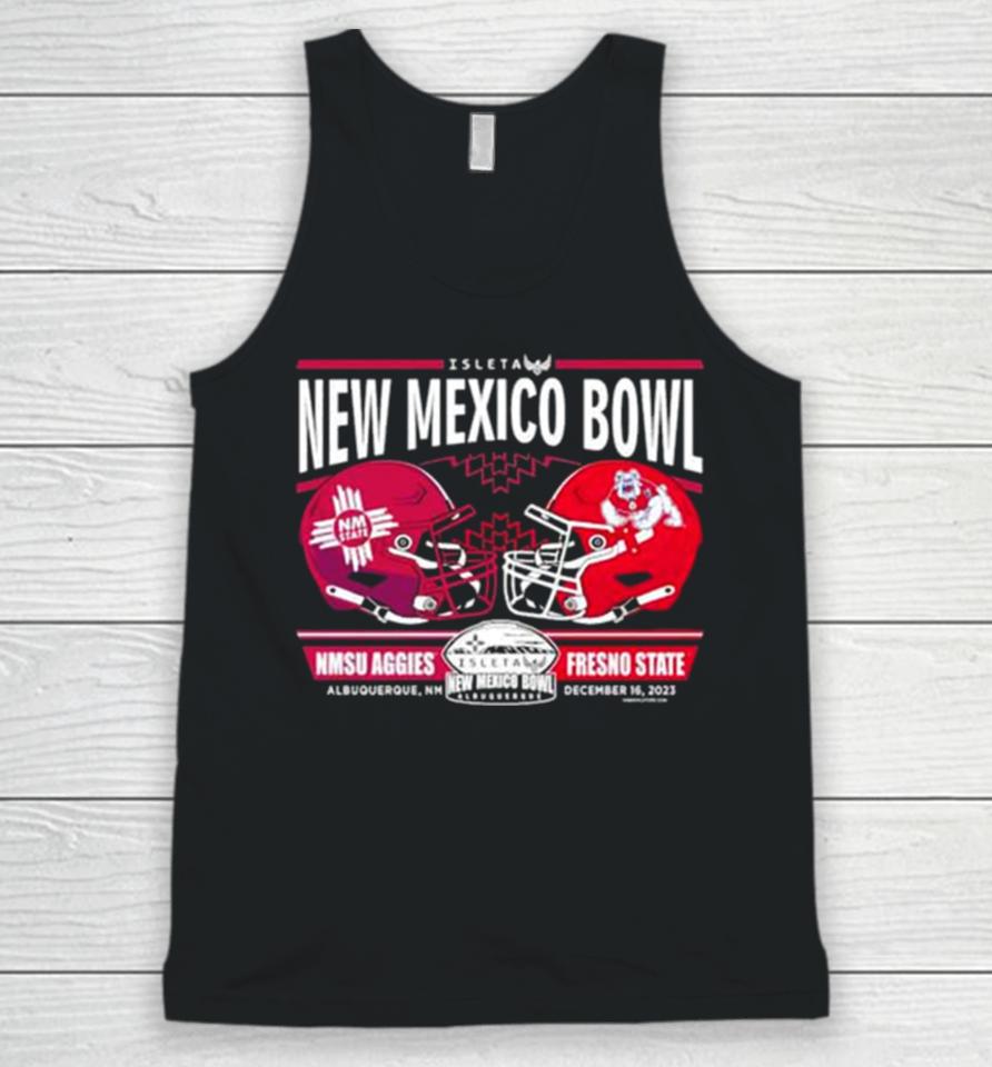 Nmsu Aggies Vs Fresno State 2023 Isleta New Mexico Bowl Final Score Matchup Unisex Tank Top