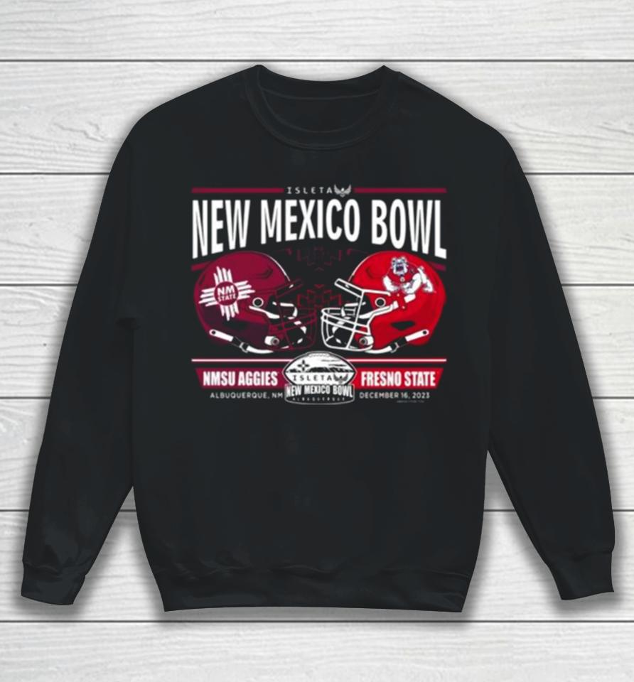 Nmsu Aggies Vs Fresno State Football 2023 New Mexico Bowl Helmet Sweatshirt