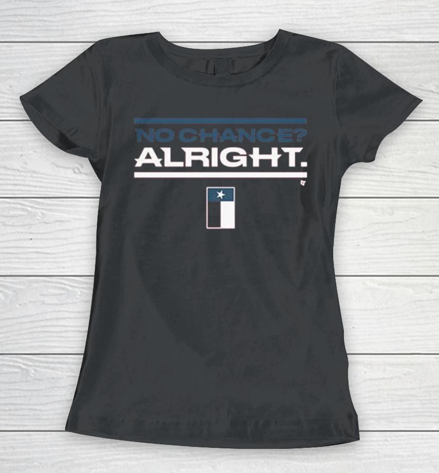 No Chance Alright Women T-Shirt