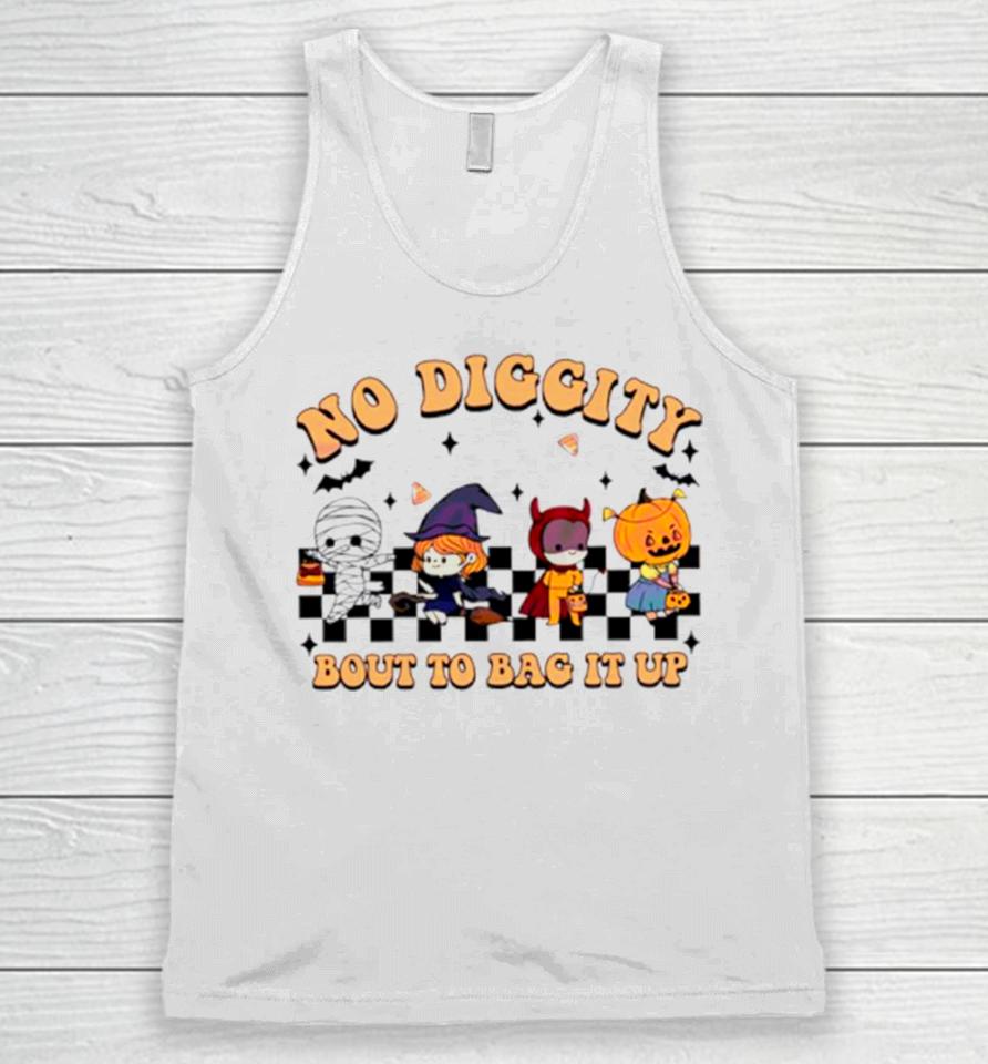 No Diggity Bout To Bag It Up Halloween Funny Unisex Tank Top