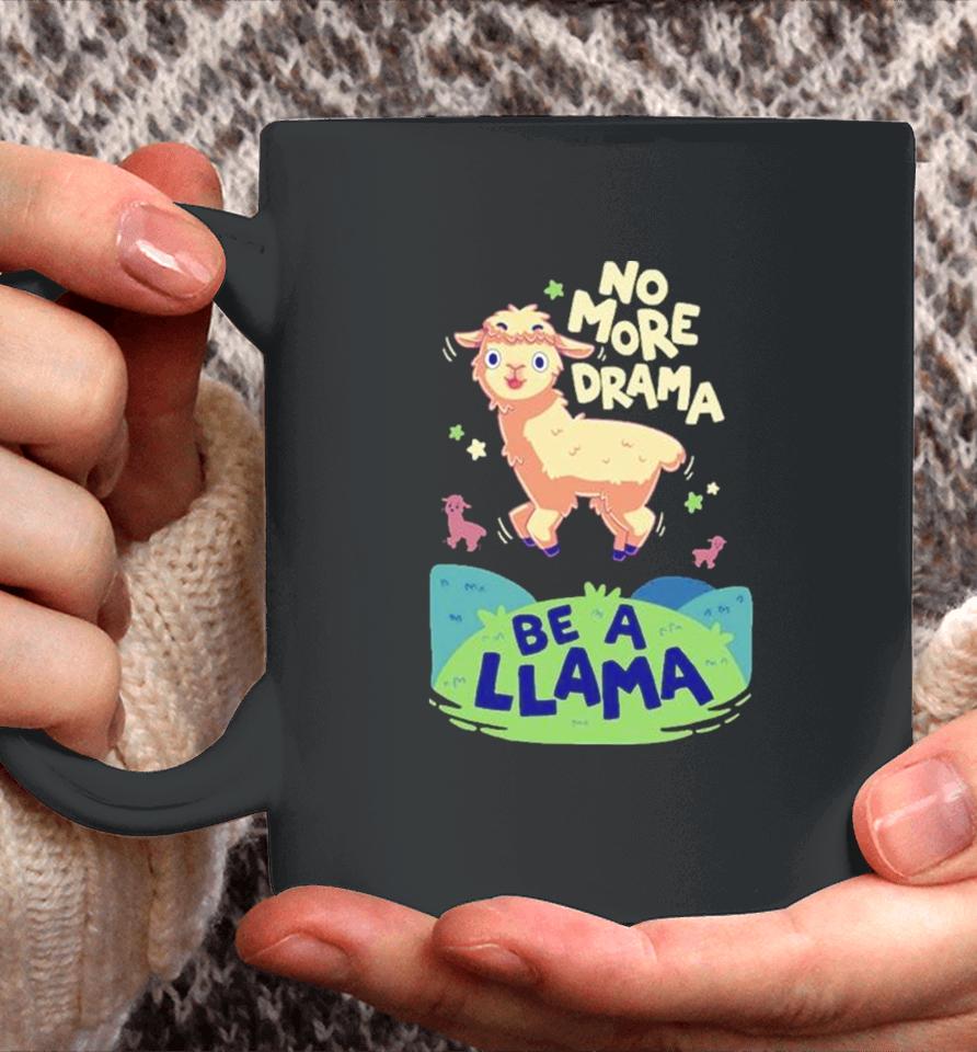 No More Drama Be A Llamas Jumping Coffee Mug