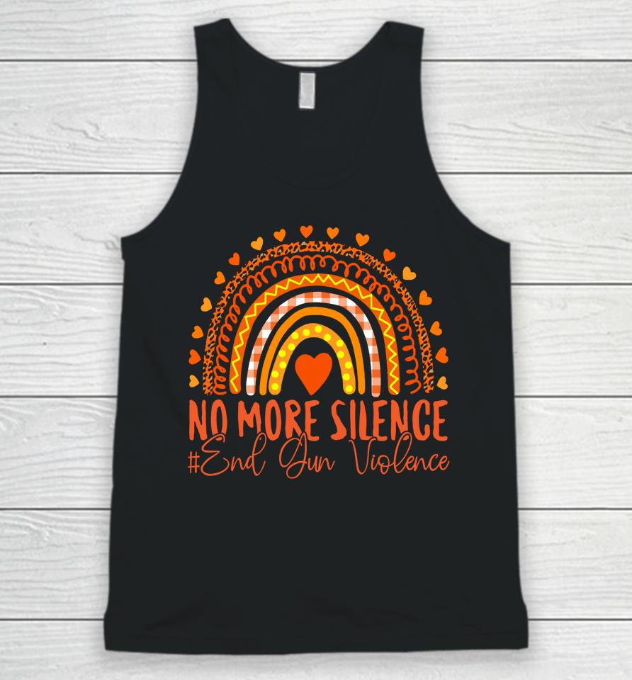 No More Silence End Gun Violence Awareness Day Wear Orange Unisex Tank Top