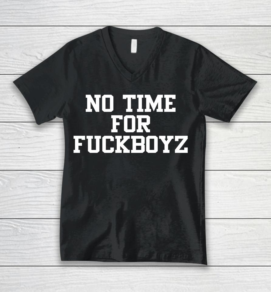 No Time For Fuckboyz  Crypto Deb Unisex V-Neck T-Shirt
