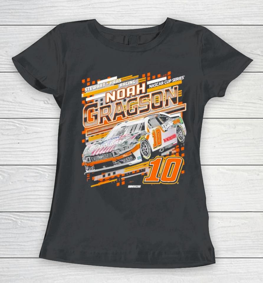 Noah Gragson Stewart Haas Racing Team Collection Black Draft Women T-Shirt