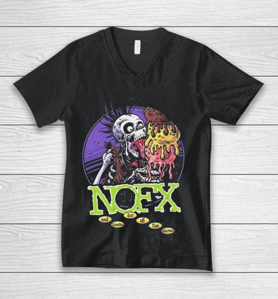 Nofx Big Cream Tour Japan 2024 Unisex V-Neck T-Shirt