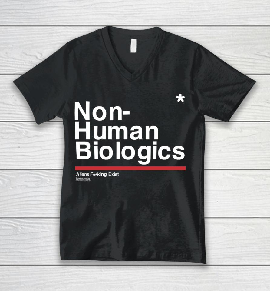 Non- Human Biologics Unisex V-Neck T-Shirt