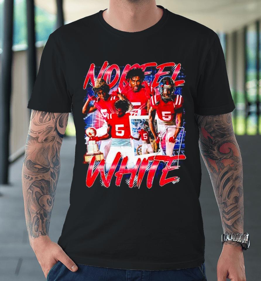 Noreel White Ole Miss Rebels Vintage Premium T-Shirt