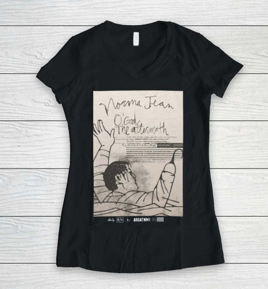 Norma Jean O'god The Aftermath 2024 Women V-Neck T-Shirt