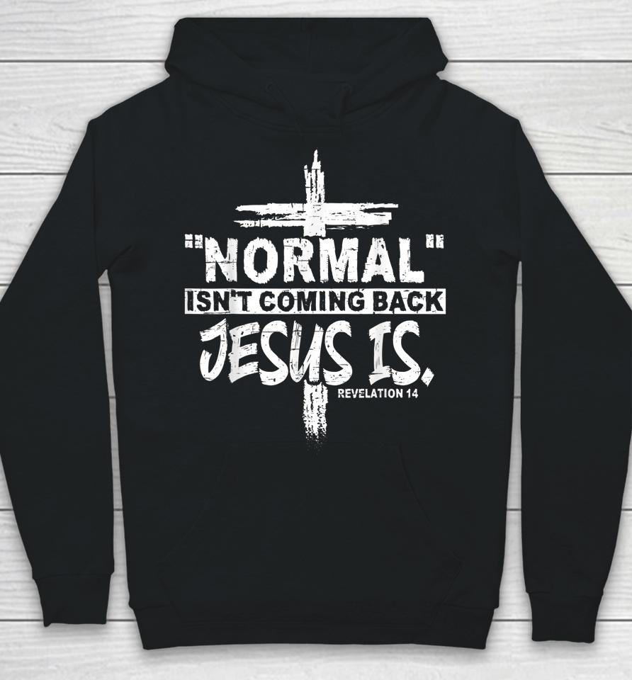 Normal Isn't Coming Back But Jesus Is Revelation 14 Costume Hoodie