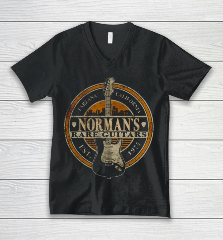 Norman S Rare Guitars Halloween Day Thanksgiving Christmas Day Unisex V-Neck T-Shirt