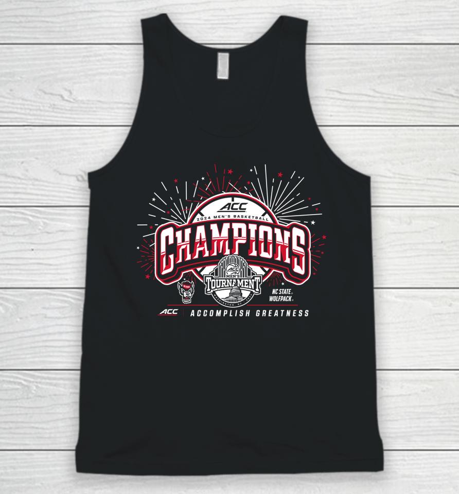 North Carolina State Wolfpack Acc Champs 2024 Basketball Unisex Tank Top