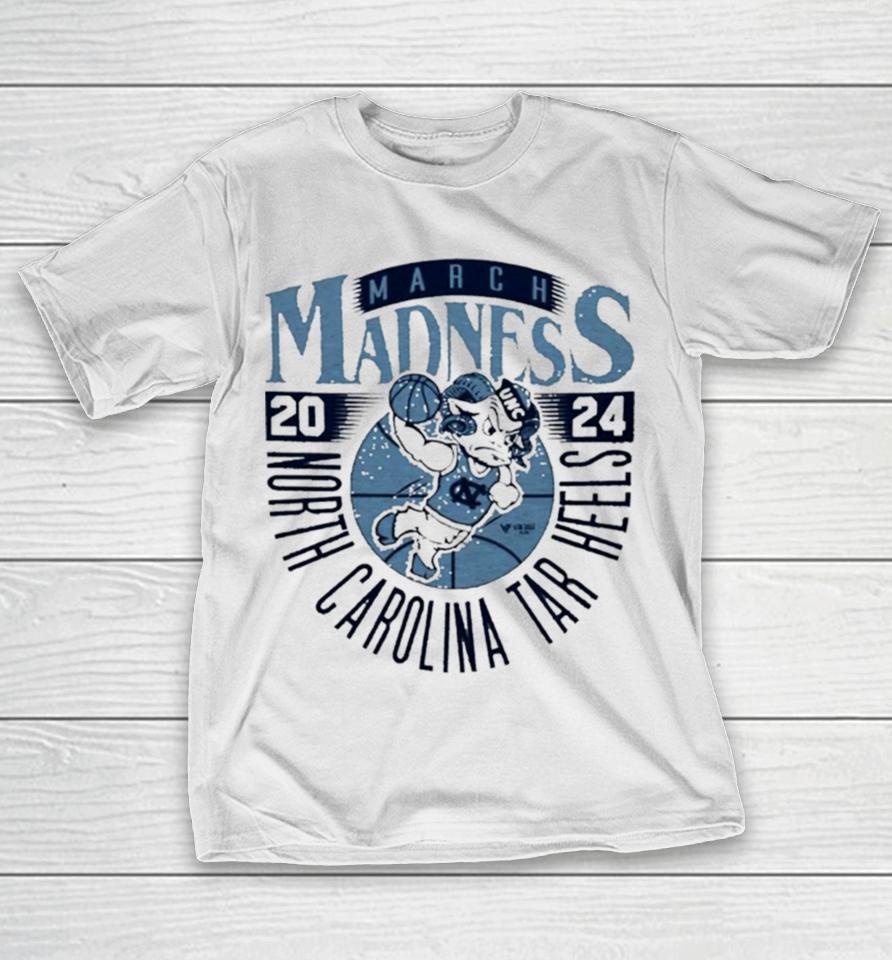 North Carolina Tar Heels 2024 March Madness Mascot T-Shirt