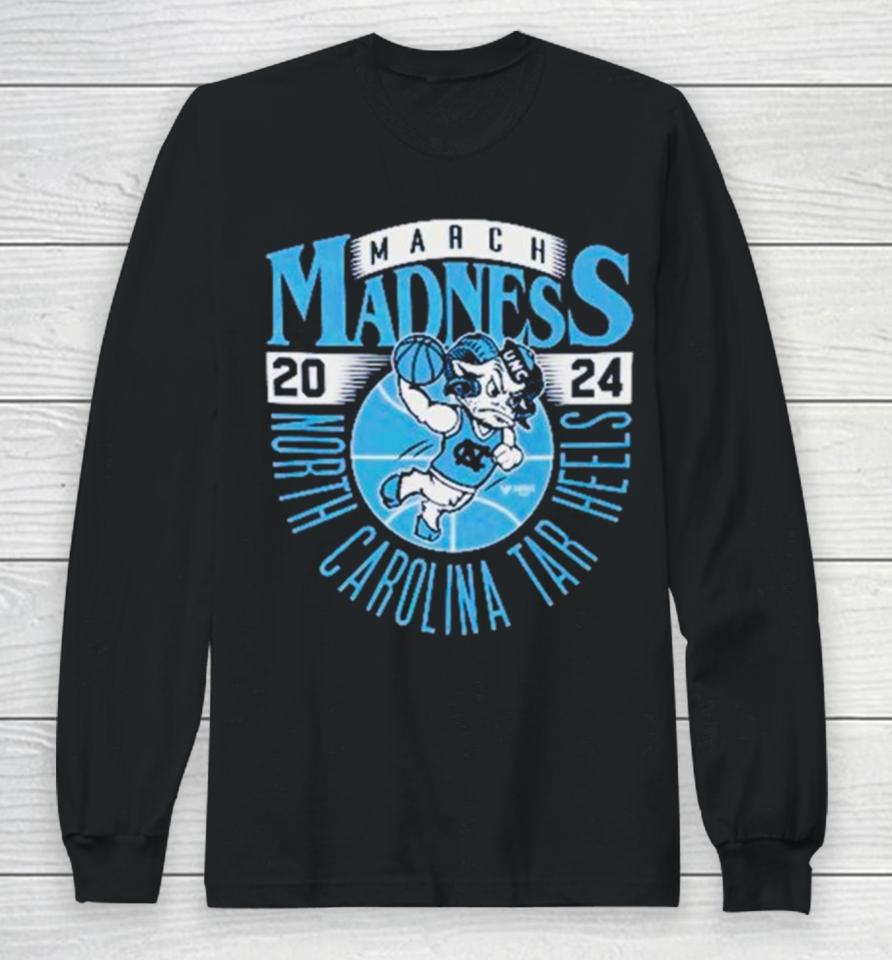 North Carolina Tar Heels 2024 Ncaa March Madness Retro Long Sleeve T-Shirt