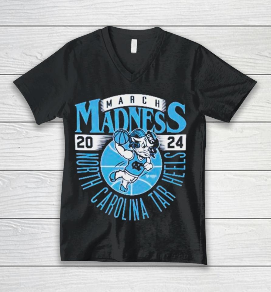 North Carolina Tar Heels 2024 Ncaa March Madness Retro Unisex V-Neck T-Shirt