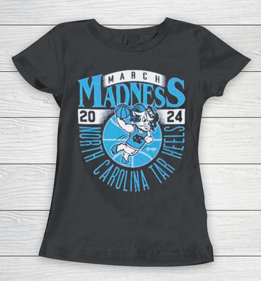 North Carolina Tar Heels 2024 Ncaa March Madness Retro Women T-Shirt