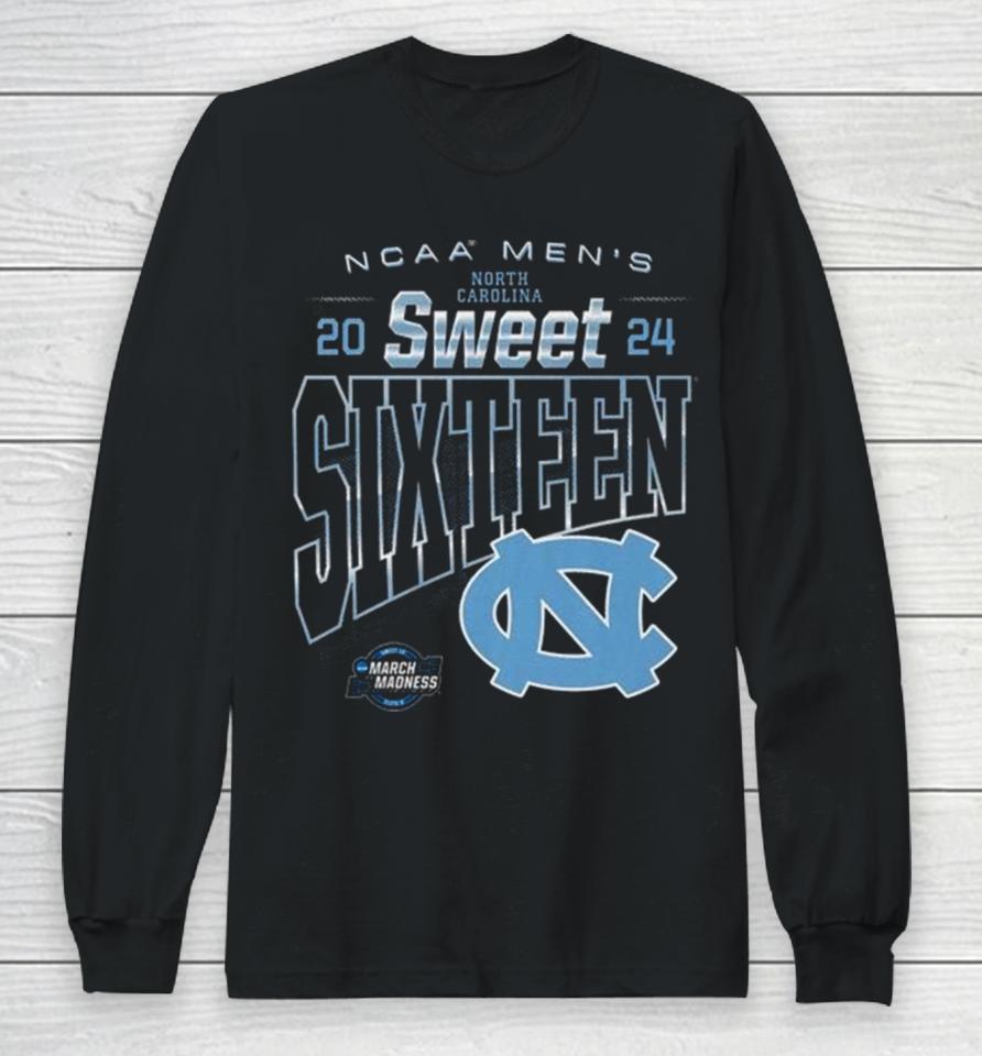 North Carolina Tar Heels 2024 Ncaa Men’s Sweet Sixteen Long Sleeve T-Shirt