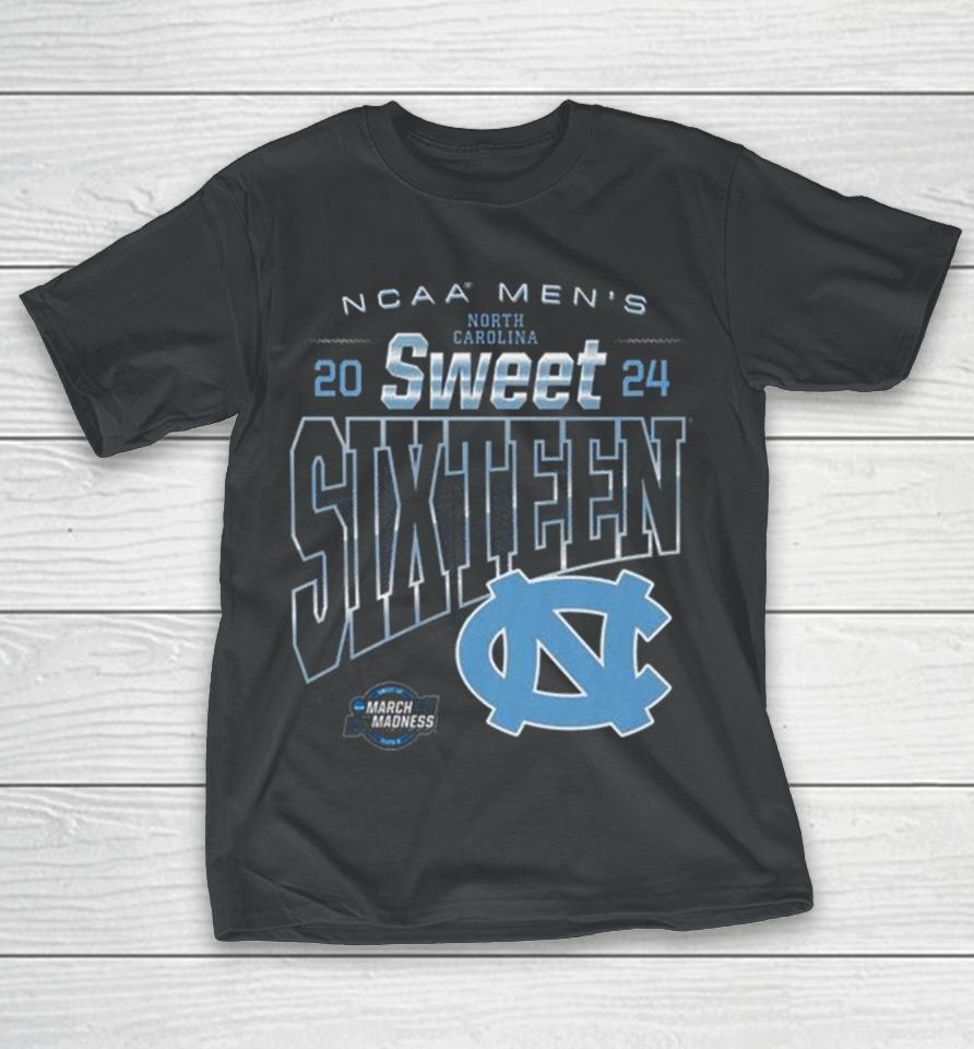 North Carolina Tar Heels 2024 Ncaa Men’s Sweet Sixteen T-Shirt