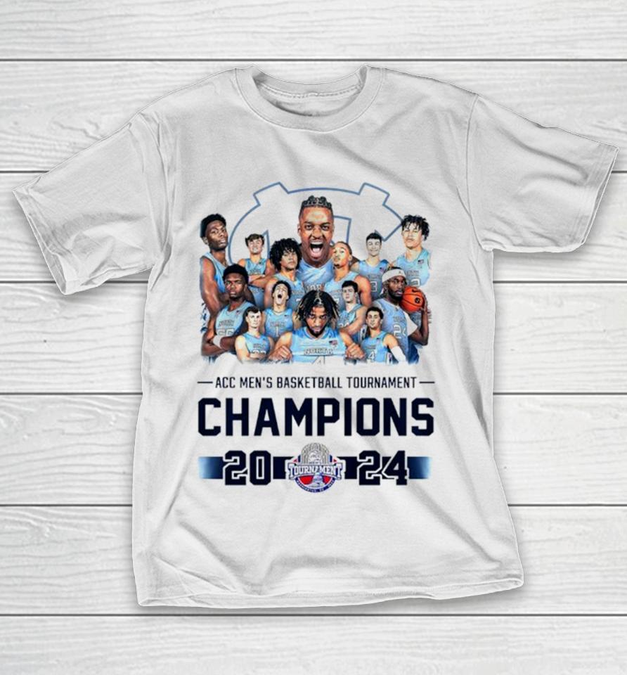 North Carolina Tar Heels Acc Men’s Basketball Tournament Champions 2024 T-Shirt