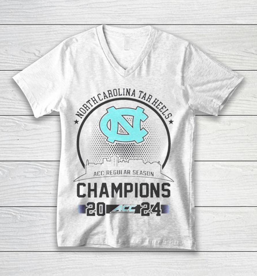 North Carolina Tar Heels Acc Regular Season Champions 2024 Unisex V-Neck T-Shirt
