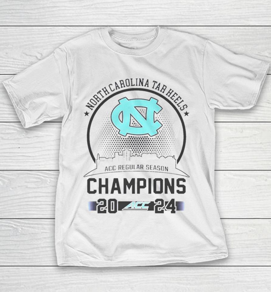 North Carolina Tar Heels Acc Regular Season Champions 2024 Youth T-Shirt