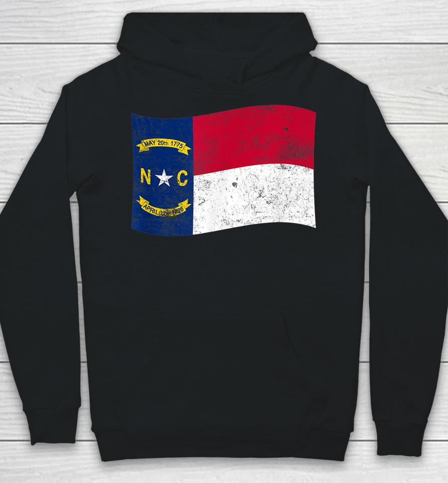 North Carolina Waving State Flag – Nc North Carolinian Hoodie
