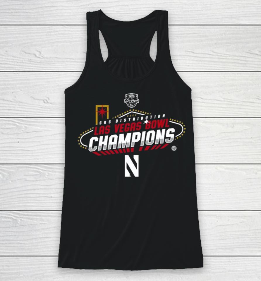Northwestern Wildcats 2023 Srs Las Vegas Bowl Champions Racerback Tank