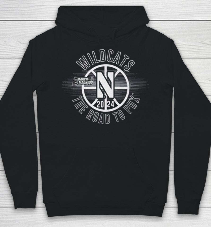 Northwestern Wildcats 2024 March Madness The Road To Phx Hoodie
