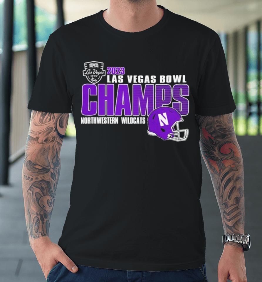 Northwestern Wildcats Champions 2023 Las Vegas Bowl Premium T-Shirt