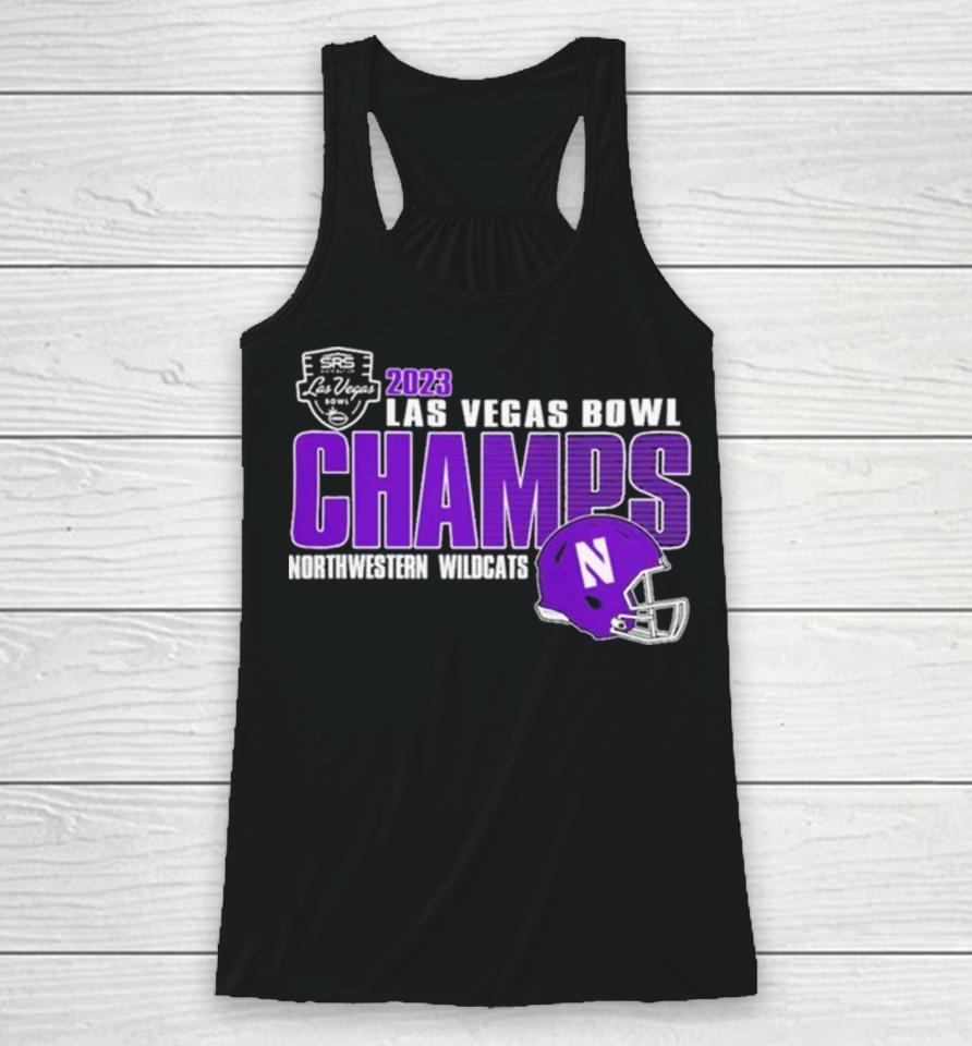 Northwestern Wildcats Champions 2023 Las Vegas Bowl Racerback Tank