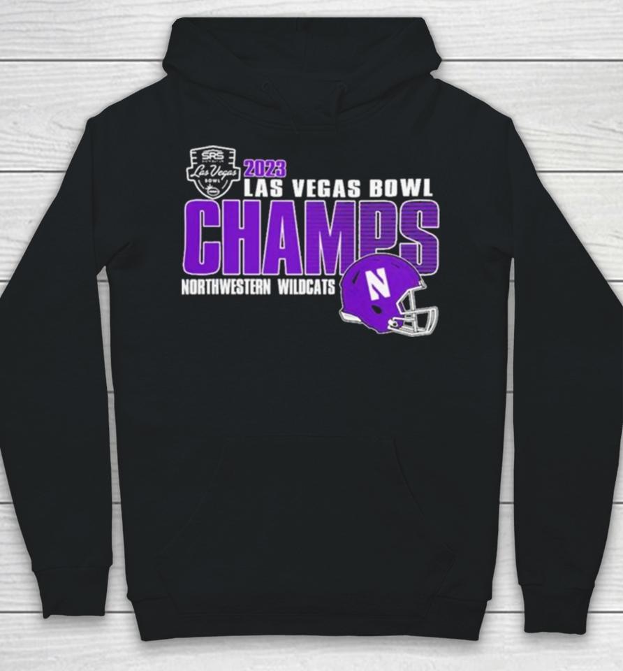 Northwestern Wildcats Champions 2023 Las Vegas Bowl Hoodie