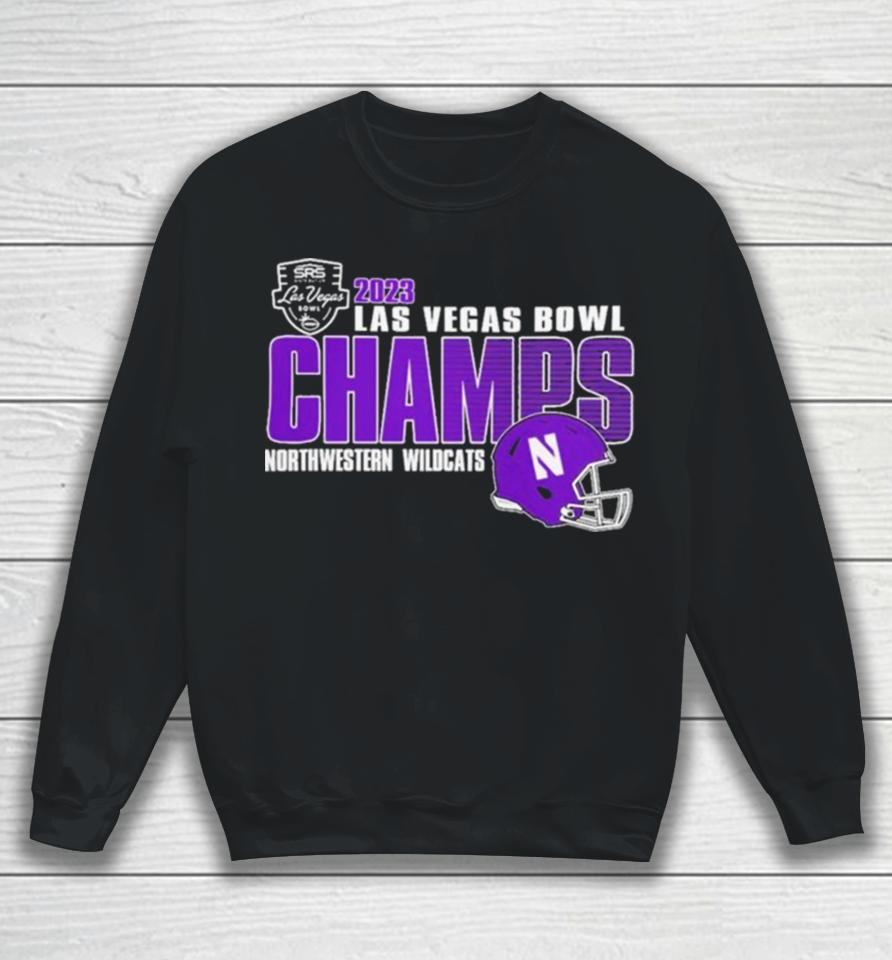 Northwestern Wildcats Champions 2023 Las Vegas Bowl Sweatshirt