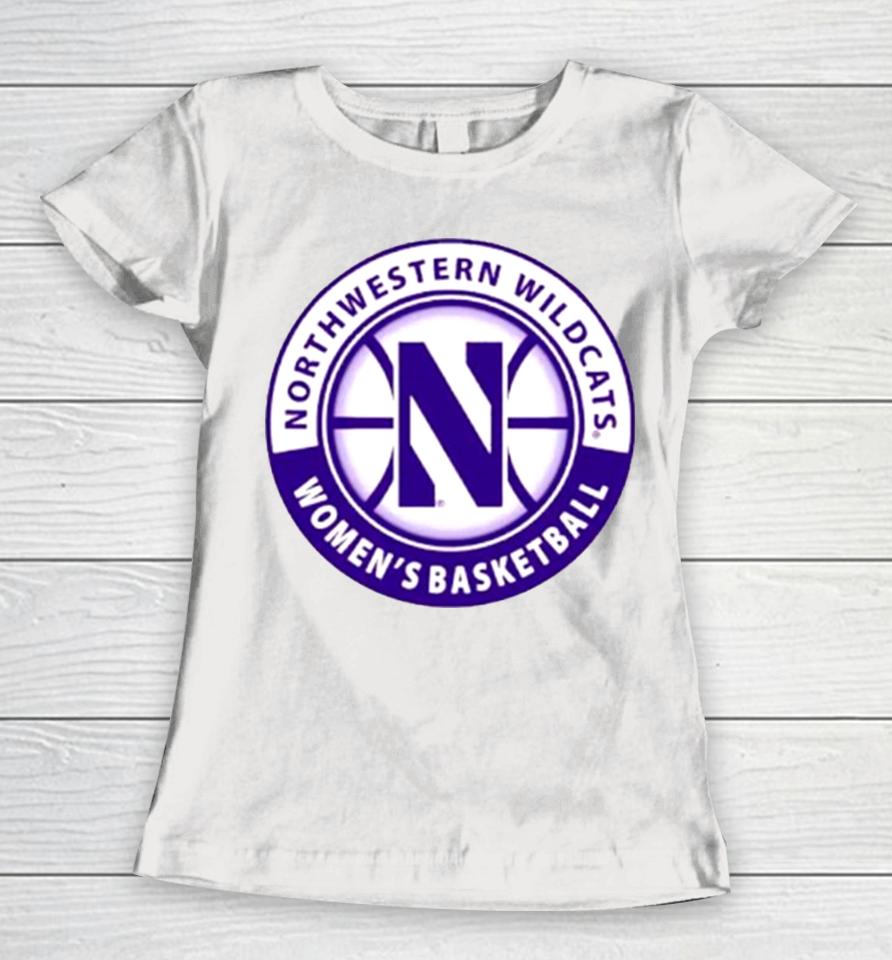 Northwestern Wildcats Women’t Basketball Logo Women T-Shirt