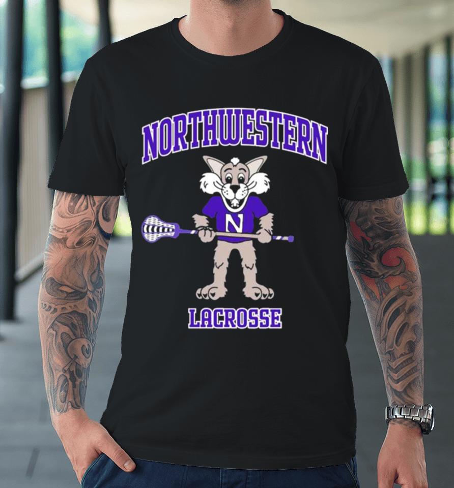 Northwestern Wildcats Youth Willie Lacrosse Premium T-Shirt