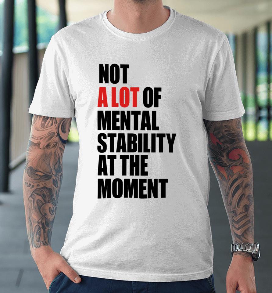 Not A Lot Of Mental Stability At The Moment Premium T-Shirt