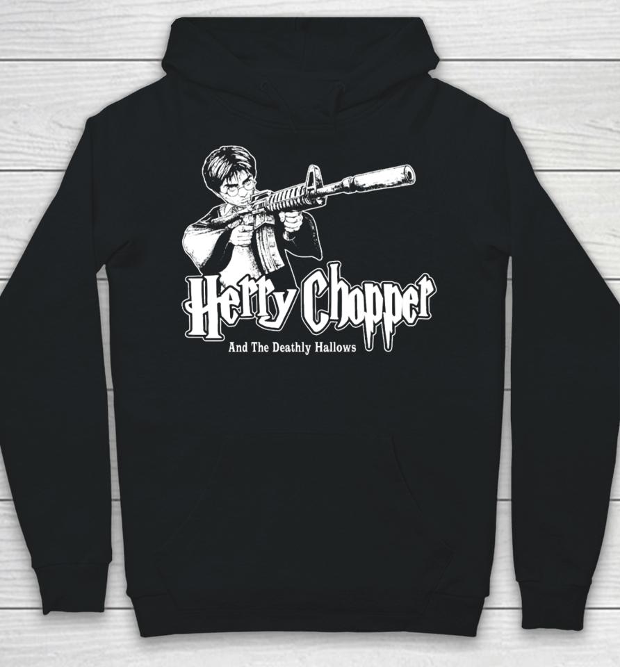 $Not Get Busy Or Die Studios Herry Chopper And The Deathly Hallows Hoodie