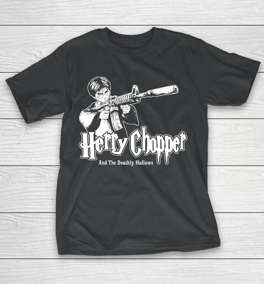 $Not Get Busy Or Die Studios Herry Chopper And The Deathly Hallows T-Shirt
