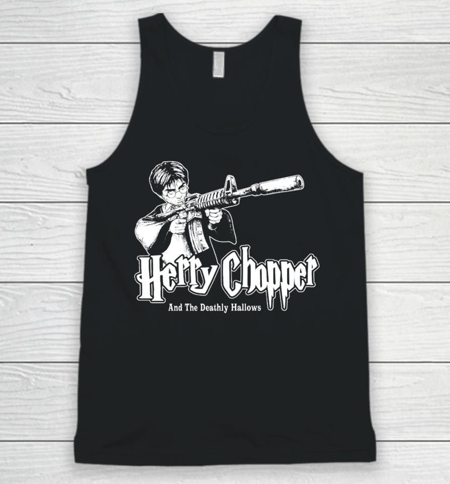 $Not Get Busy Or Die Studios Herry Chopper And The Deathly Hallows Unisex Tank Top
