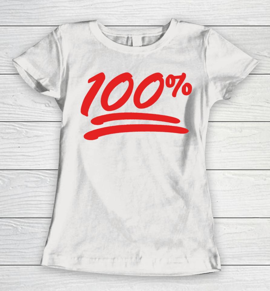 Not The Bee Shop 100% Emoji Women T-Shirt
