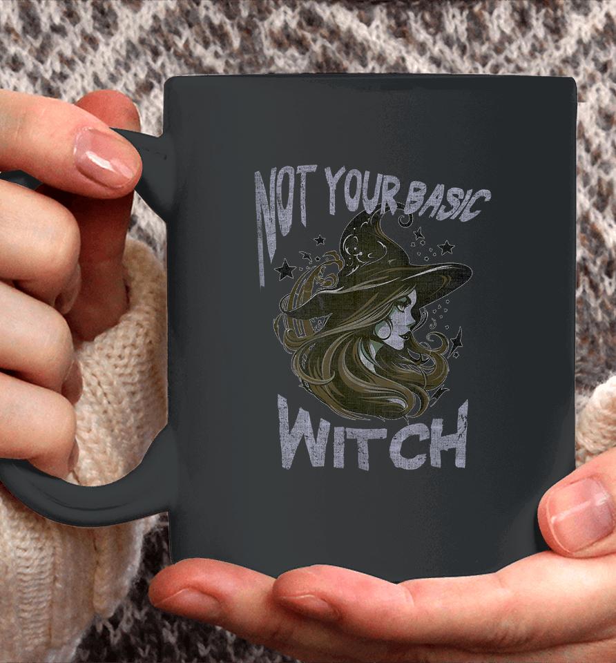 Not Your Basic Witch Funny Halloween Costume Beauty Coffee Mug