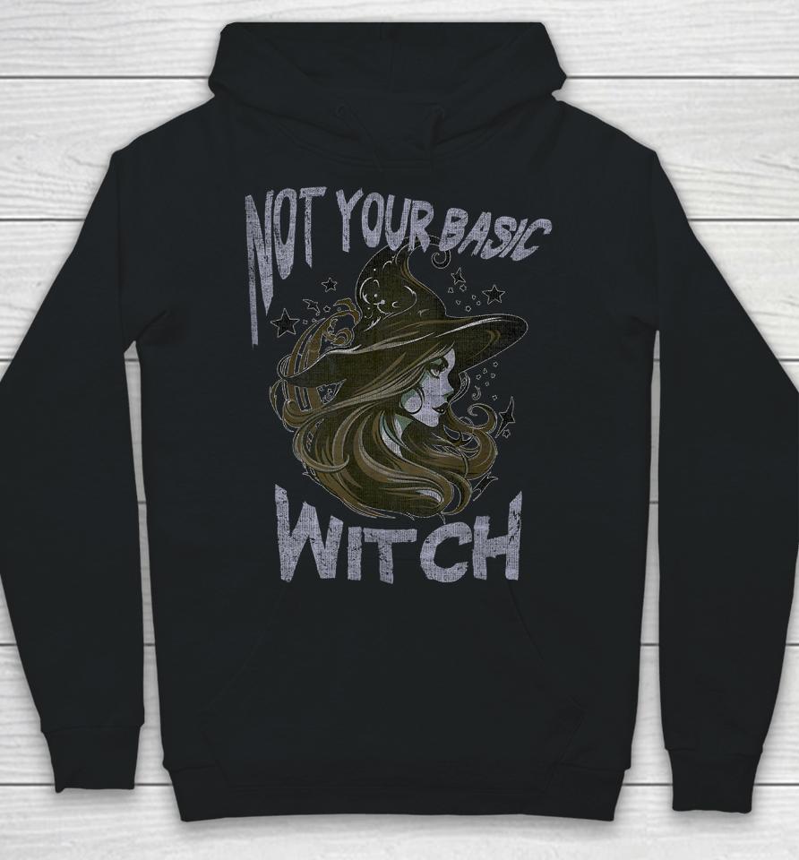 Not Your Basic Witch Funny Halloween Costume Beauty Hoodie