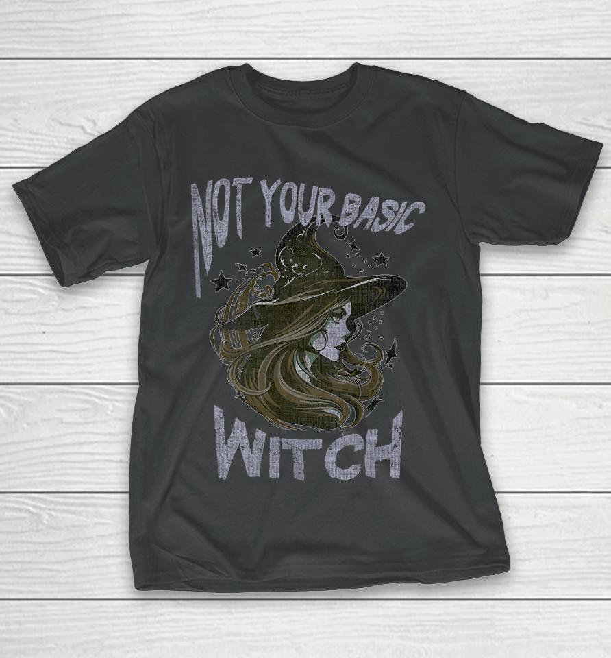 Not Your Basic Witch Funny Halloween Costume Beauty T-Shirt
