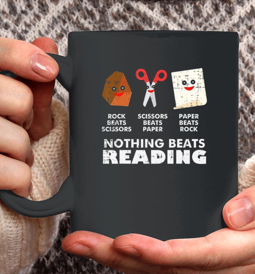 Nothing Beats Reading Book Librarian Across America Kids Coffee Mug