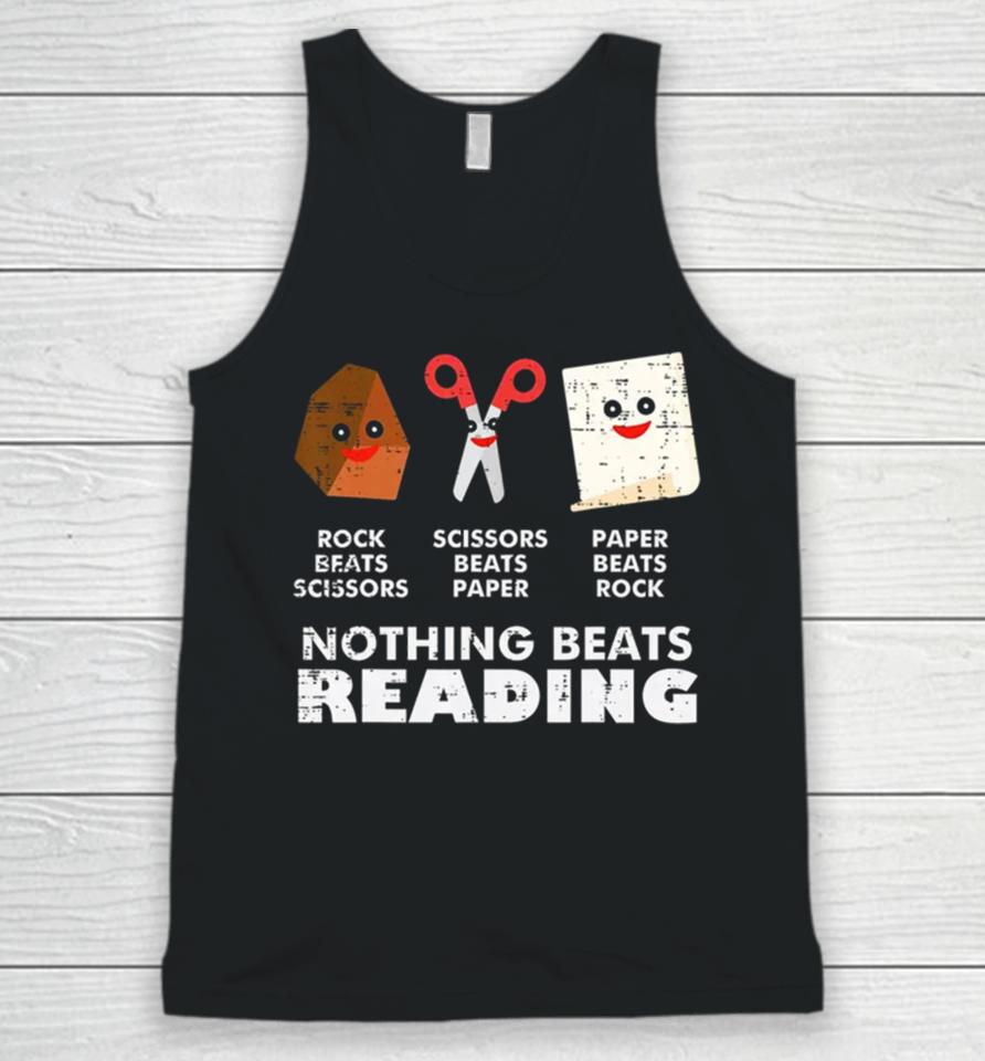 Nothing Beats Reading Book Librarian Across America Kids Unisex Tank Top