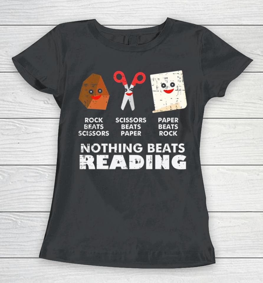 Nothing Beats Reading Book Librarian Across America Kids Women T-Shirt
