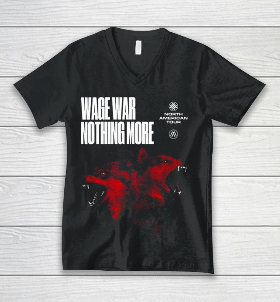 Nothing More And Wage War Spring 2024 Us Tour Unisex V-Neck T-Shirt