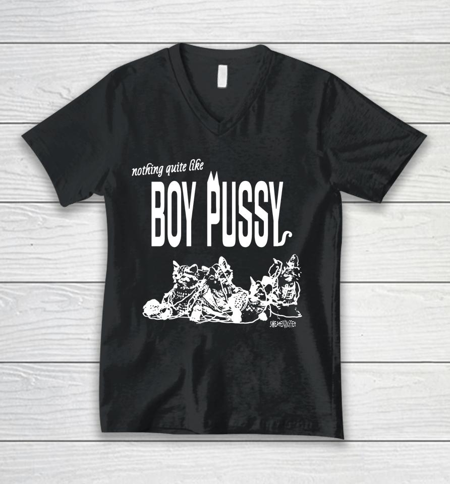 Nothing Quite Like Boy Pussy Silas Denver Unisex V-Neck T-Shirt