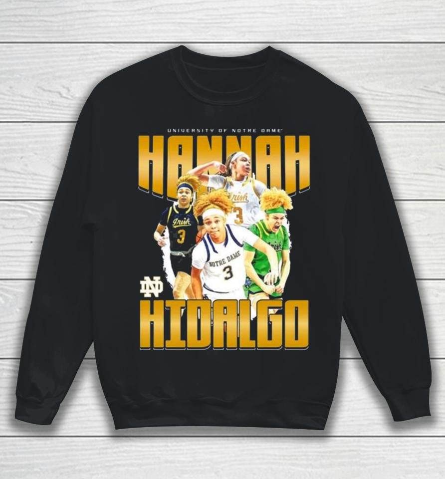 Notre Dame 2024 Ncaa Women’s Basketball Hannah Hidalgo 2023 – 2024 Post Season Sweatshirt