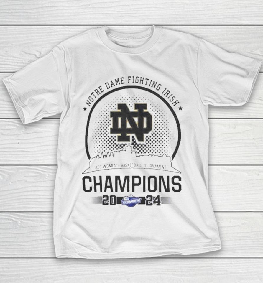 Notre Dame Fighting Irish 2024 Acc Women Champions Youth T-Shirt